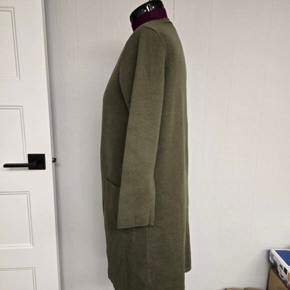 Women's Time And Tru Green Open Longer Knit Cardigan - Size Medium - Picture 4 of 8
